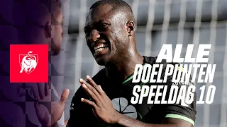 ALLE DOELPUNTEN SPEELDAG 10 👀⚽ Jupiler Pro League hoogtepunten 23/24