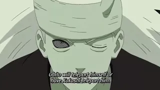 Kakashi and Obito Combine Kamui to Avoid Madara's Attack