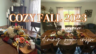 🎃 COZY FALL DECORATE WITH ME🍂 | Dining Room Decor | 2023 | Fall Pinterest Inspo | Cozy Fall Decor