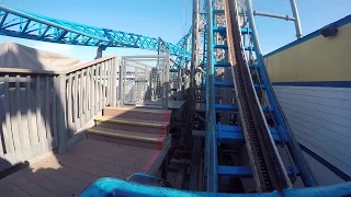 Iron Shark Roller Coaster Front Seat POV - Galveston, Texas Pier