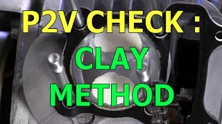 Piston To Valve Clearance Check : Clay Method