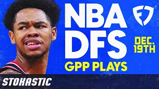 FanDuel NBA Picks Monday 12/19/22 | NBA DFS Tournament Strategy