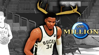 IF Giannis WAS REALLY THE GREEK FREAK!! 1 MILLION OVERALL IN NBA 2K..