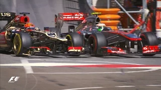 Raikkonen And Perez's Chicane Collision | 2013 Monaco Grand Prix