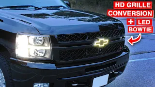 Installing HD Grille & LED Bowtie On Project Silverado NNBS