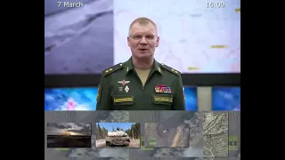 07.03.2023 Russian Defence Ministry report on the progress of the special military operation in Ukr.