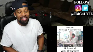 Eminem Supports 50 Cent!!! 50 Cent Gets His Star On Hollywood Walk Of Fame (REACTION!!!)