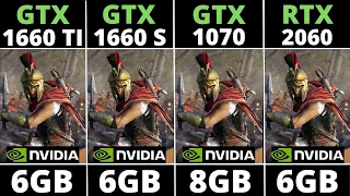 GTX 1660 TI VS GTX 1660 SUPER VS GTX 1070 VS RTX 2060 - TEST IN 12 GAMES