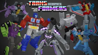 Minecraft Fisk Superheroes Transformers Heropack [Barricade!!!] (Transformers Patreon Version)