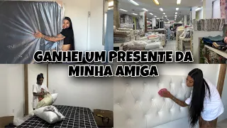 GANHEI UMA CAMA DA MINHA AMIGA + COMPREI UM JOGO DE CAMA