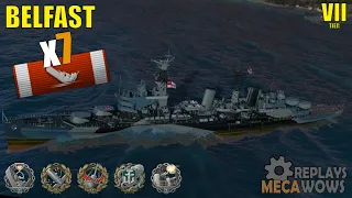 Cruiser Belfast 7 Kills & 154k Damage | World of Warships Gameplay