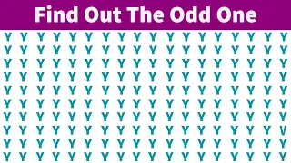 Find out the odd letters and numbers | Spot The Difference | Brain Test