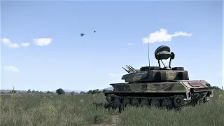 Ukraine Anti-aircraft system ZSU-23 "Shilka" shot down 10 Russian Su-57 fighters - ARMA 3