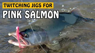 Pink Salmon Cannot Resist a Twitching Jig | Fishing with Rod #salmonfishing #pinksalmon #fishing