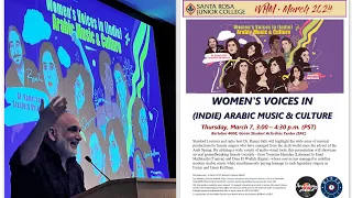 Ramzi Salti Spotlights “Women's Voices in Arabic Music” at SRJC, 2024 (with Closed Captions)