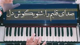 Sadaye Qalbam ra - صدای قلبم را, شنو به گوش دل-- Best Afghan song -- Harmonium live play