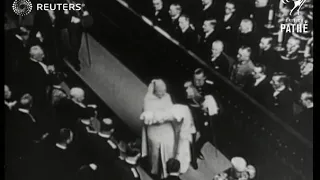 Princess Beatrix Armgard christened in Holland (1938)