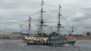 Парад ВМФ в Санкт Петербурге июль 2021