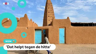 In Niger worden huizen gemaakt van modder