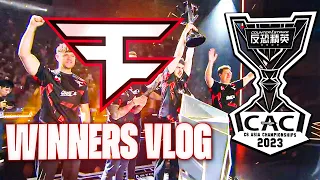 WE WON IN SHANGHAI! FaZe Winners Vlog (CAC)