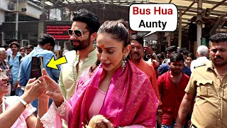 Rakul Preet Singh And Jackky Bhagnani Take Marriage Blessings From Bappa At Siddhivinayak Temple