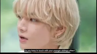 [Eng sub] BTS V about his younger siblings!