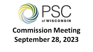 PSC Commission Meeting 9/28/2023