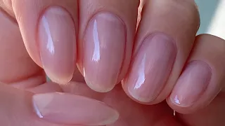 sub) 셀프네일⭐ 케어만 잘 해도 유리알 네일 될 수 있다고❗❗ nail art / clear nails / cuticle care / nail care for beginners