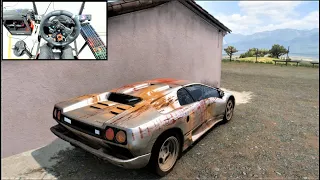 Rebuilding A Lamborghini Diablo SV Forza Horizon 5 | Logitech G29 Gameplay
