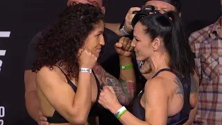 Pannie Kianzad vs. Alexis Davis - Weigh-in Face-Off - (UFC 263: Adesanya vs. Vettori 2) - /r/WMMA