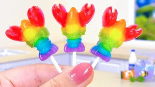 Ultimate Miniature Rainbow Fruit Jelly 🥝🍓🍇 Fresh and Coolest Miniature Making Fruit Jelly For Summer
