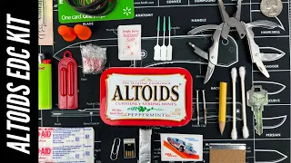 Altoids EDC Kit: Everyday Carry Items - Multitool, Band AIDS, Cash, Super Glue, and More