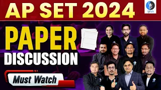 AP SET 2024 Paper Discussion | AP SET Exam Analysis | AP SET Paper Analysis | IFAS