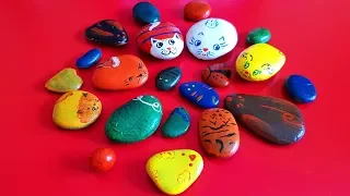 Crafts-animals made of stones.