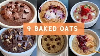 9 Baked Oats Recipes | i tried the BEST baked oatmeal recipes - Low Calorie Desserts for Breakfast!