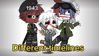 Different timelines react to each other//old video//My au//