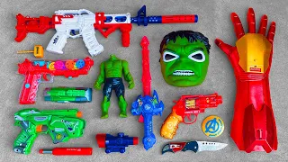 Super Hero Action Series Guns & Equipment, Special Force MA 1 AR Gun, Ironman Gauntlet, Hulk, Knife