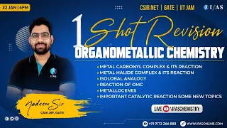 Organometallic Chemistry for CSIR NET [ Complete Revision ]