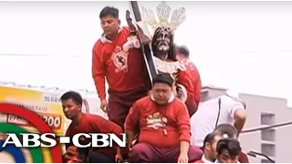 TV Patrol: Andas, nasiraan ng gulong sa prusisyon ng Nazareno sa Quiapo