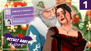 *NEW* Getting Together with Father Winter ❄️ | Occult Baby Challenge #1 | The Sims 4