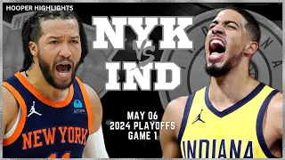 New York Knicks vs Indiana Pacers Full Game 1 Highlights | May 6 | 2024 NBA Playoffs