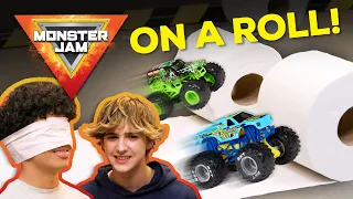 Mystery Toilet Paper Challenge / MONSTER JAM Revved Up Recaps Season 4 Episode #3