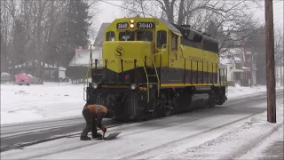 "Winter Street Railroading" NYS&W Utica NY