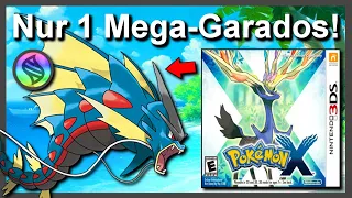 Kann man Pokemon X/Y mit NUR einem MEGA-GARADOS durchspielen? (+ So wenig Kämpfe wie möglich)