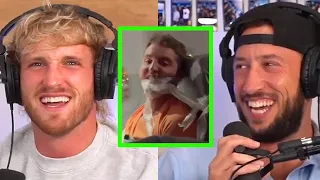 LOGAN & MIKE'S HILARIOUS REACTION TO DUCT TAPED AIRLINE GUY!
