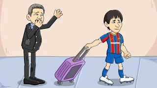 Why Did Messi Have to Leave Barcelona?!! What happened to Lionel Messi? Football Animation