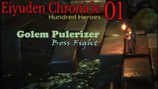 Eiyuden Chronicle Hundred Heroes 01 Golem Pulerizer Boss Fight