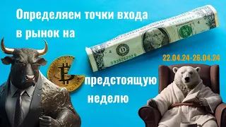 Обзор рынка 21.04.24 | #Трейдинг| #обучение| #инвестиции| #bitcoin | #доллар