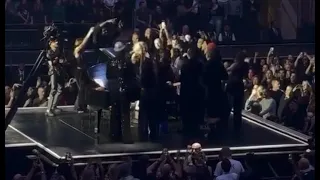 Madonna sing happy birthday to daughter Mercy James 18 during sold-out Madison Square Garden concert