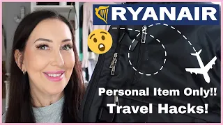 Personal Cabin Bag Only - What I packed (Ryan Air Carry-on)✈️ - Pack with me